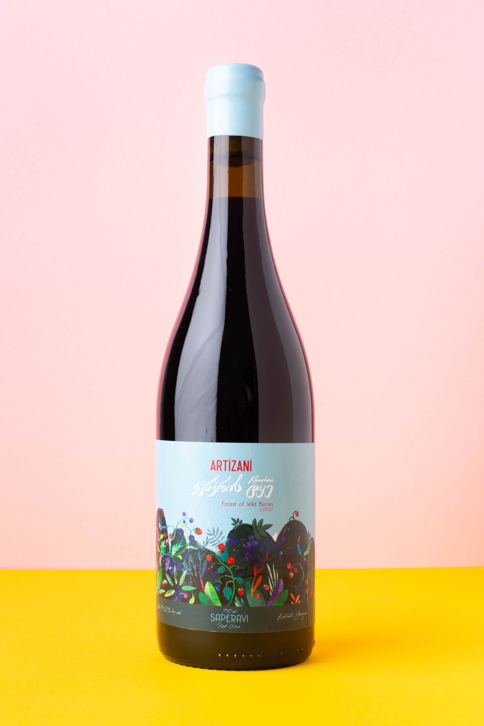 Georgian red natural wine - Forest of wild berries, 2022