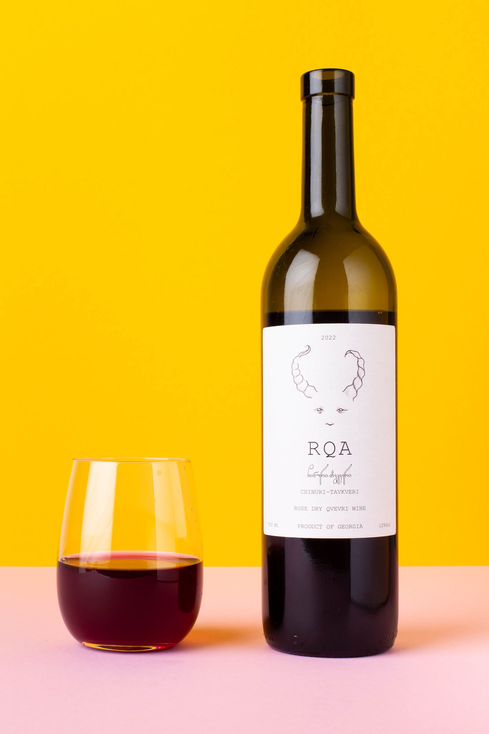 Georgian natural rose wine - Chinuri-Tavkveri, 2023